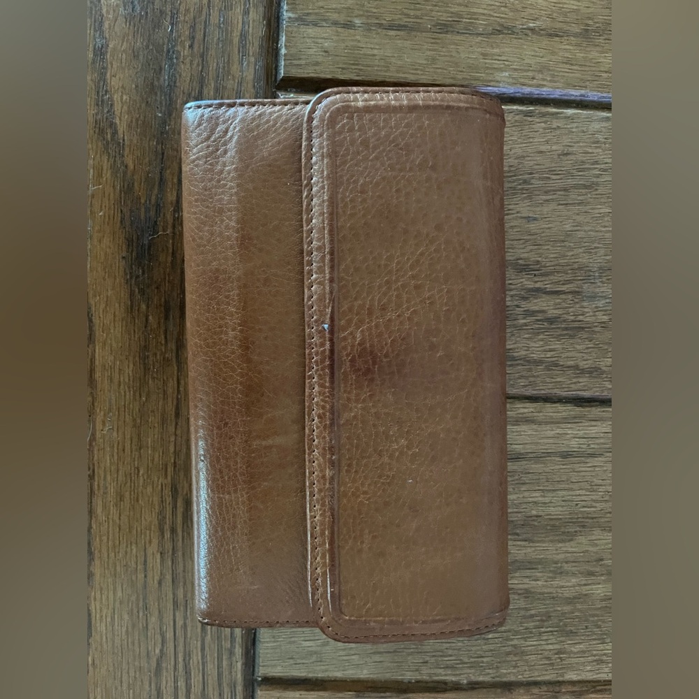 Free w purchase. Wallet/clutch Brown Genuine Leather
